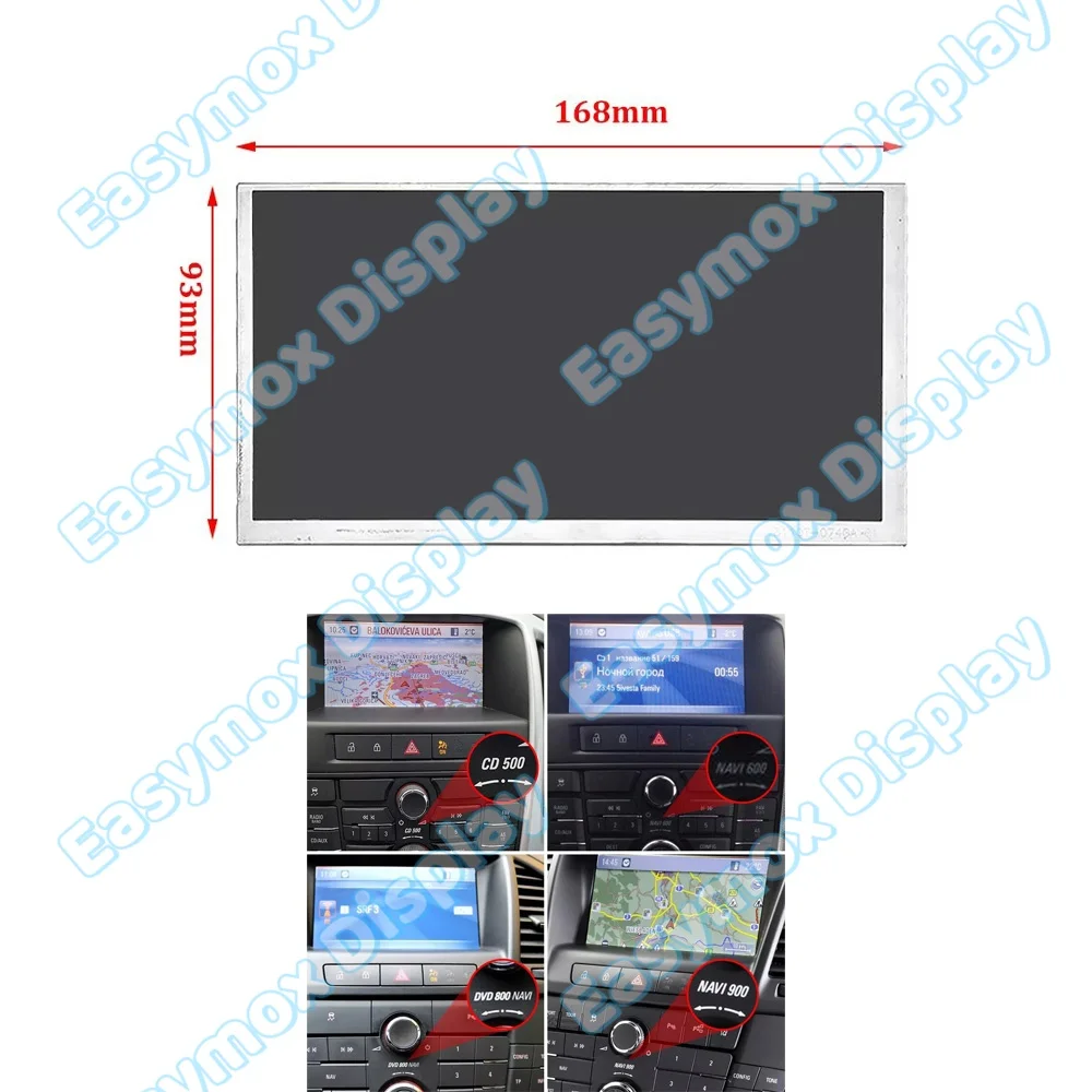

LA070WQ1(TD)(02) LA070WQ1(TD)(01) 7" inch LCD Display for Mercedes Benz Navigation Screen Replacement