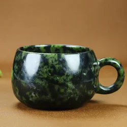 Taza de té de piedra King de medicina Natural pura, taza de café de oficina, taza de agua, juego de té de Jade magnético, decoración de cabello aleatorio