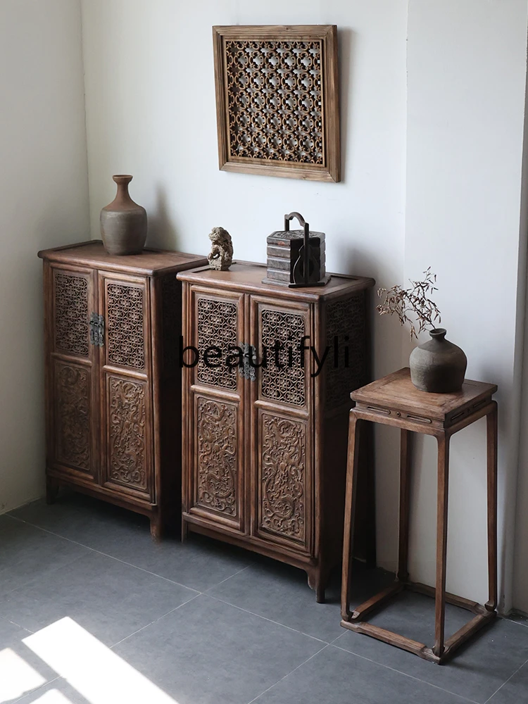 

Ming-style noodle cabinet Chinese antique old cabinet large wardrobe Ming and Qing classical storage corner cabinet