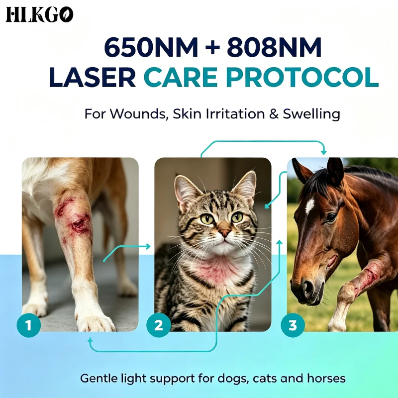 Clinical Grade 5W Class IV 808nm Laser for Dogs Cats Horses Pain Relief Arthritis Joint Muscle Treatment Home