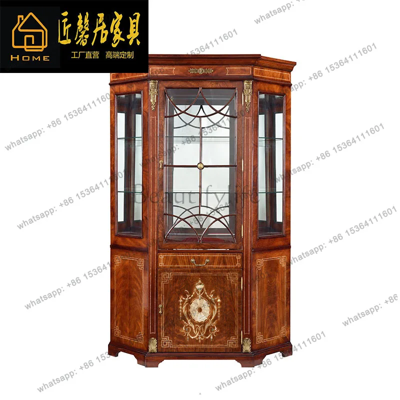Alexander English triangular cabinet copper pieces neoclassical wine cabinet furniture