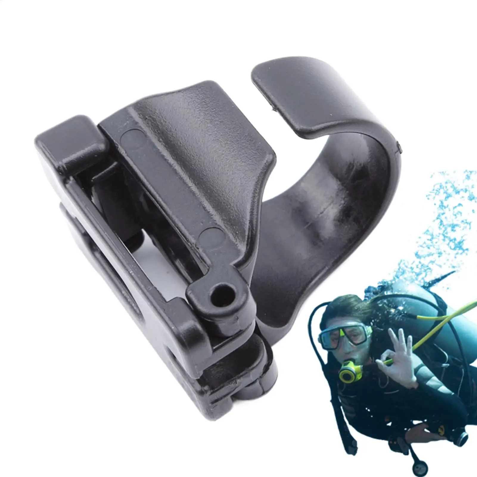 1Pcs Snorkel Clip Diving Snorkel Holders Diving Clip Full Dry Plastic Breathing Tube Accessories Hanging Buckle Buckle​