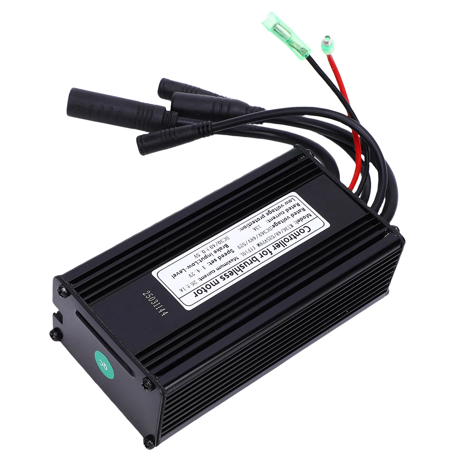 36 فولت 48 فولت وحدة تحكم المحرك 500 واط وحدة تحكم المحرك ممتازة تبديد الحرارة 9 أنابيب شرط سبائك الألومنيوم للدراجة الكهربائية