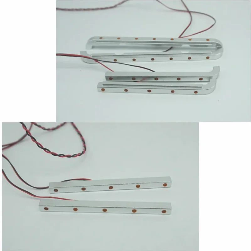 사이드 램프 스트립 LED 라이트 바 1/14 Tamiya RC 트럭 킹 홀러 56301 1/14 트랙터 트레일러 업그레이드 부품