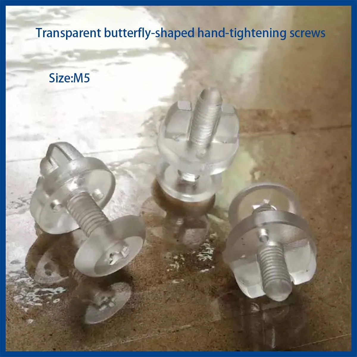 Transparent Butterfly Screw Sheep Horn Hand Twisted Display Rack Fixing Buckle Plastic Bolt Mother And Child Buckle