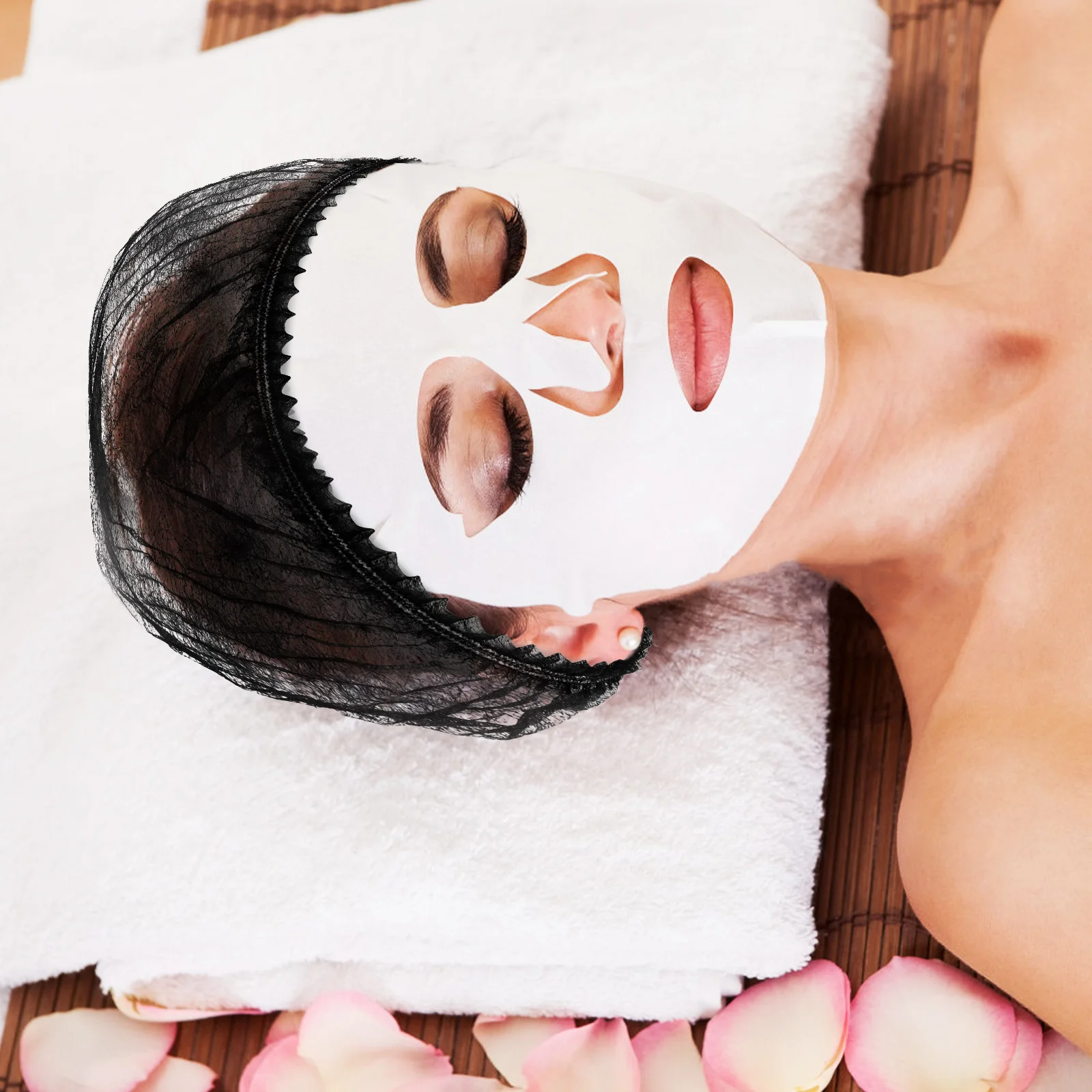 

200pcs Disposable Bouffant Caps Elastic Hair Nets For Food Service Work Sanitation Kitchen Head Cover Restaurant