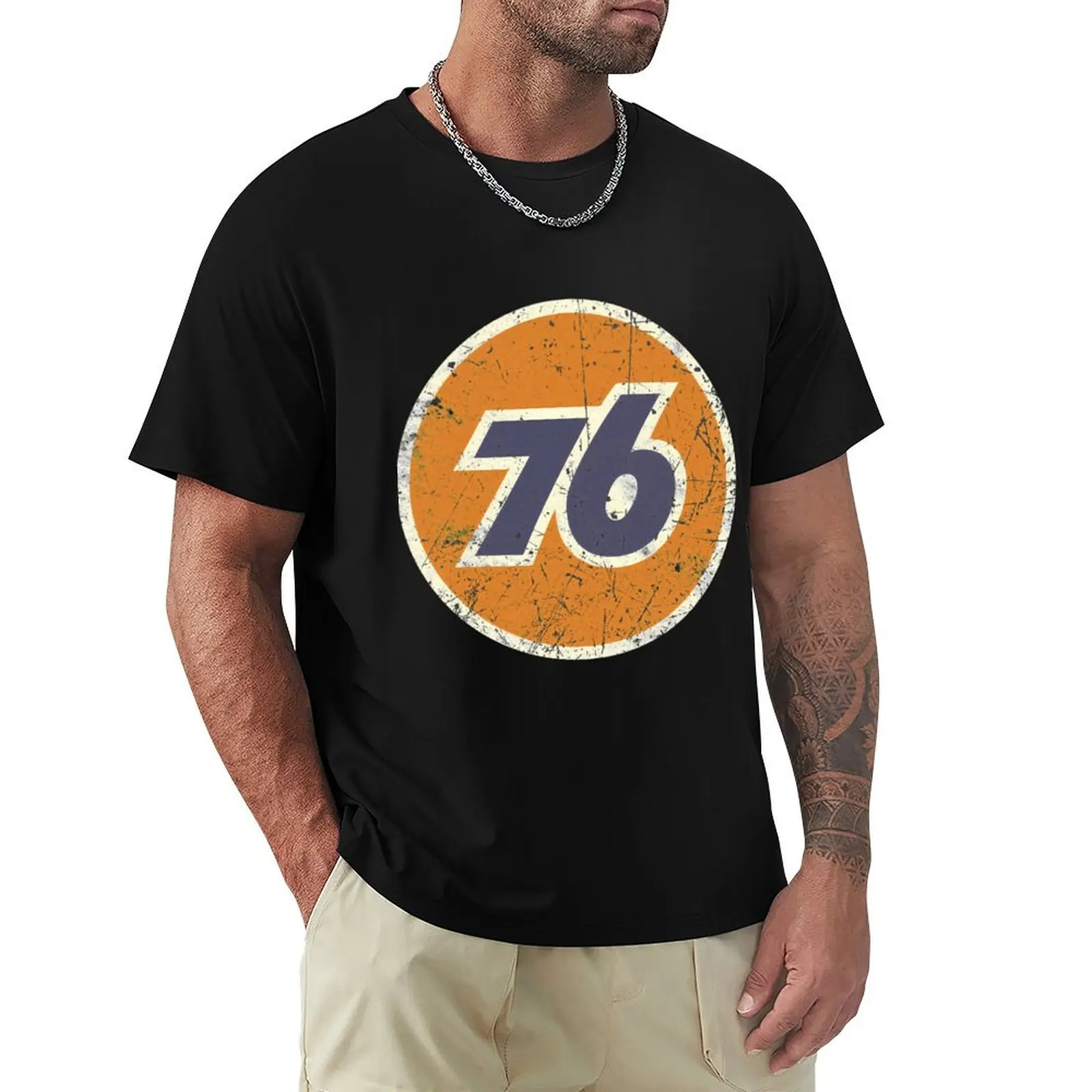 

76 Oil Union Vintage T-Shirt rapper graphic tees customizeds mens fashion