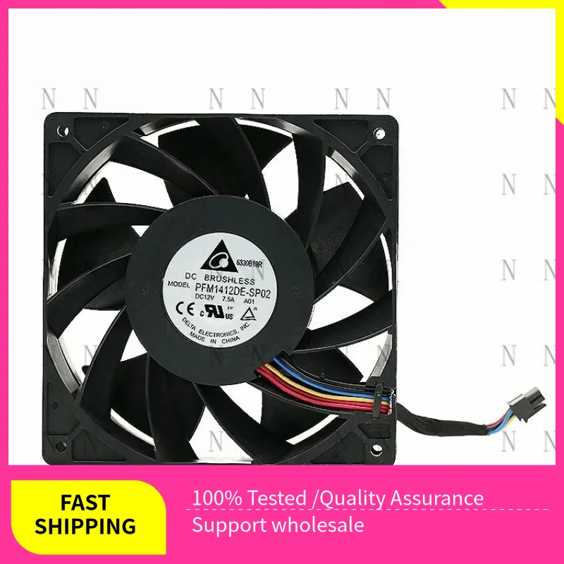 

YJJ ДЛЯ высокопроизводительного охлаждающего вентилятора PFM1412DE-SP02 12 В 7,5 А 140*140*38 мм