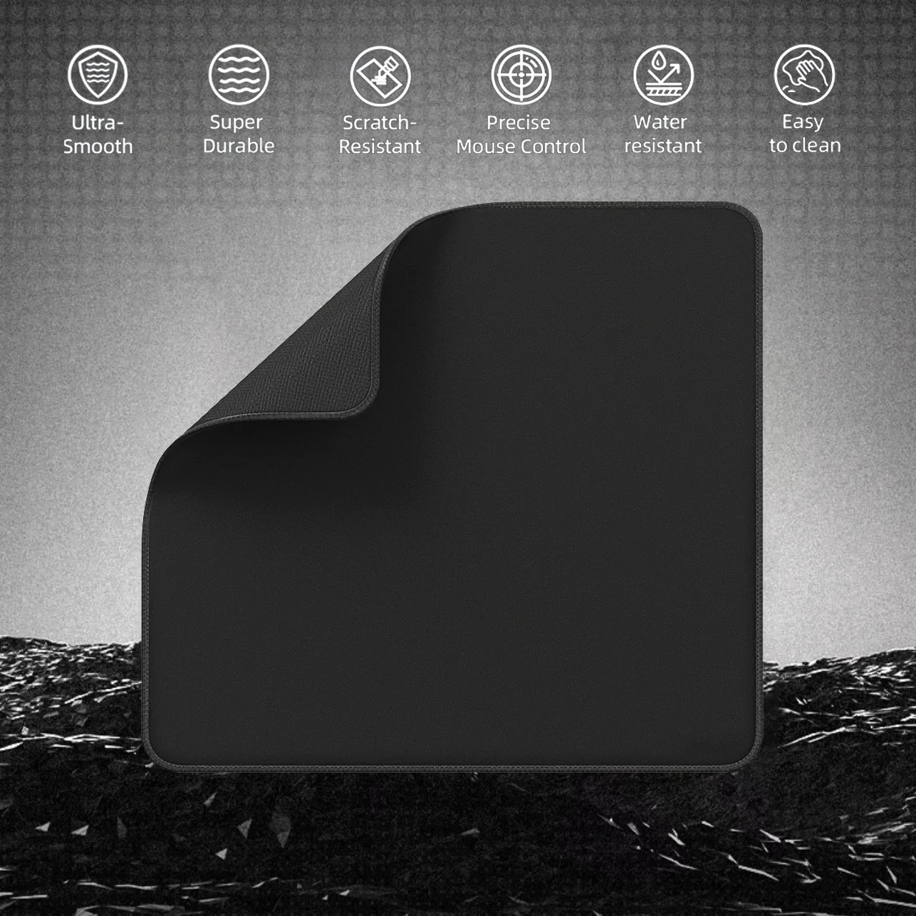 

CHAOYAN Control professional gaming mouse pad 40X45CM Black Mouse Pad Non-Slip Stitched Edge artisan mousepads atk mousepad