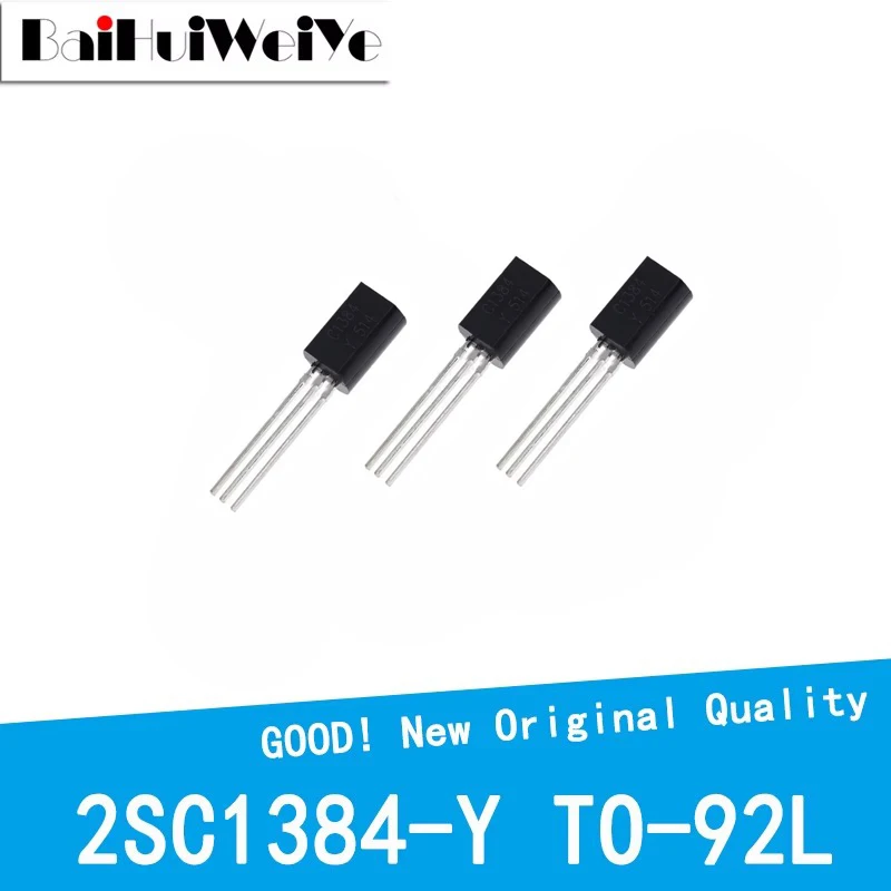 50PCS/LOT 2SC1384 2SC1384-Y C1384 1384 TO-92 Triode Transistor New Good Quality Chipset