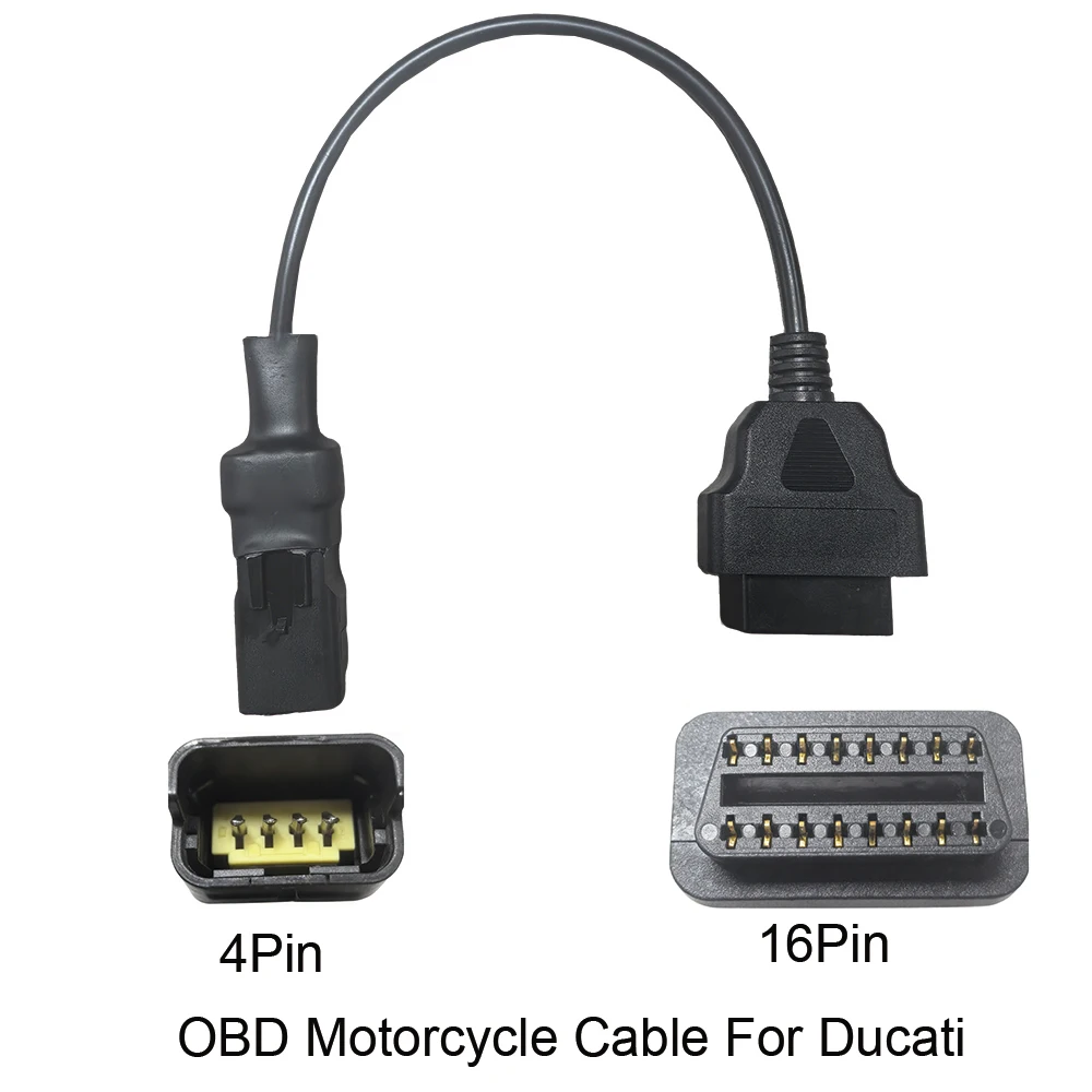 

Для Ducati 4-контактный OBD мотоциклетный кабель 16-контактный OBD2-контактный разъем диагностический провод для Ducati аксессуары для мотоциклов