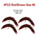 4PCS Redbrown 6
