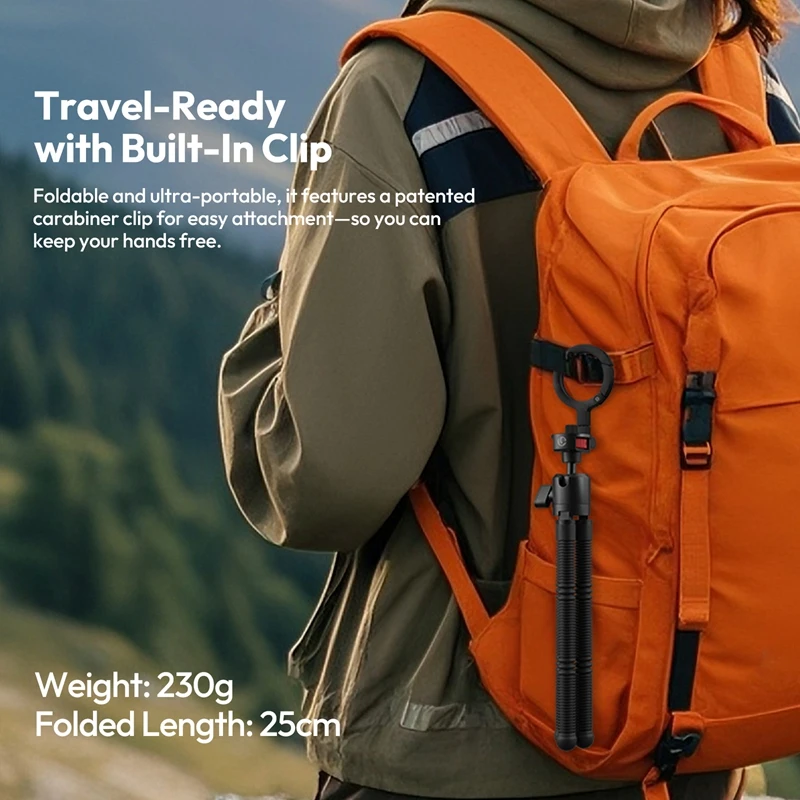 Ulanzi MT30 حامل ثلاثي مرن مغناطيسي لهاتف GoPro Magsafe كاميرا DSLR آيفون 16 ملء ضوء الأخطبوط الملقن حامل حامل