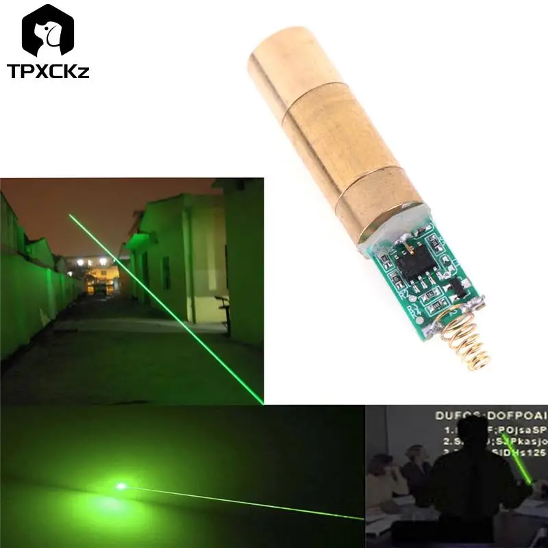 

1pcs Spot Laser Module Scanner Green Module 532nm 30~50mW Green Laser Module Laser Diode Light