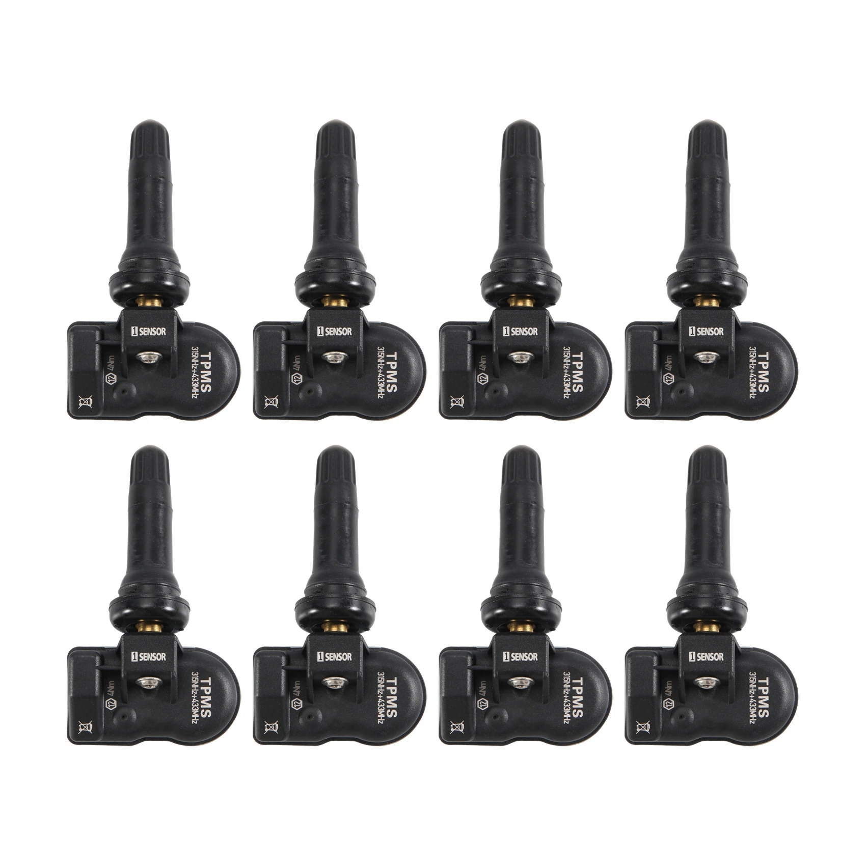 8Pcs TPMS Sensor 433MHz 315MHz Universal 2 in 1 Programmable MX-Sensor for Autel Tire Pressure Monitoring System