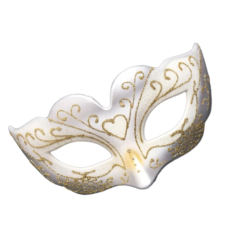 Girls Half Face Masquerade Mask Glitter Eyemask for Halloween and Theme Parties