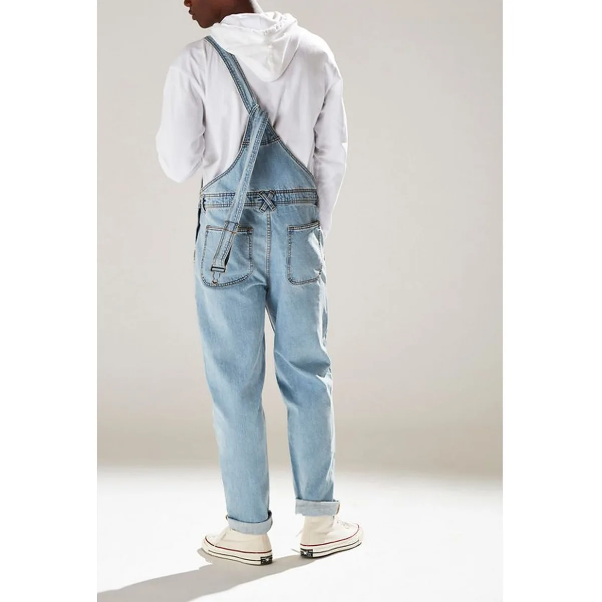 موديل جديد للرجال 2025، أشرطة أوروبية وأمريكية للشارع الصيفي، خصر عالي، جينز