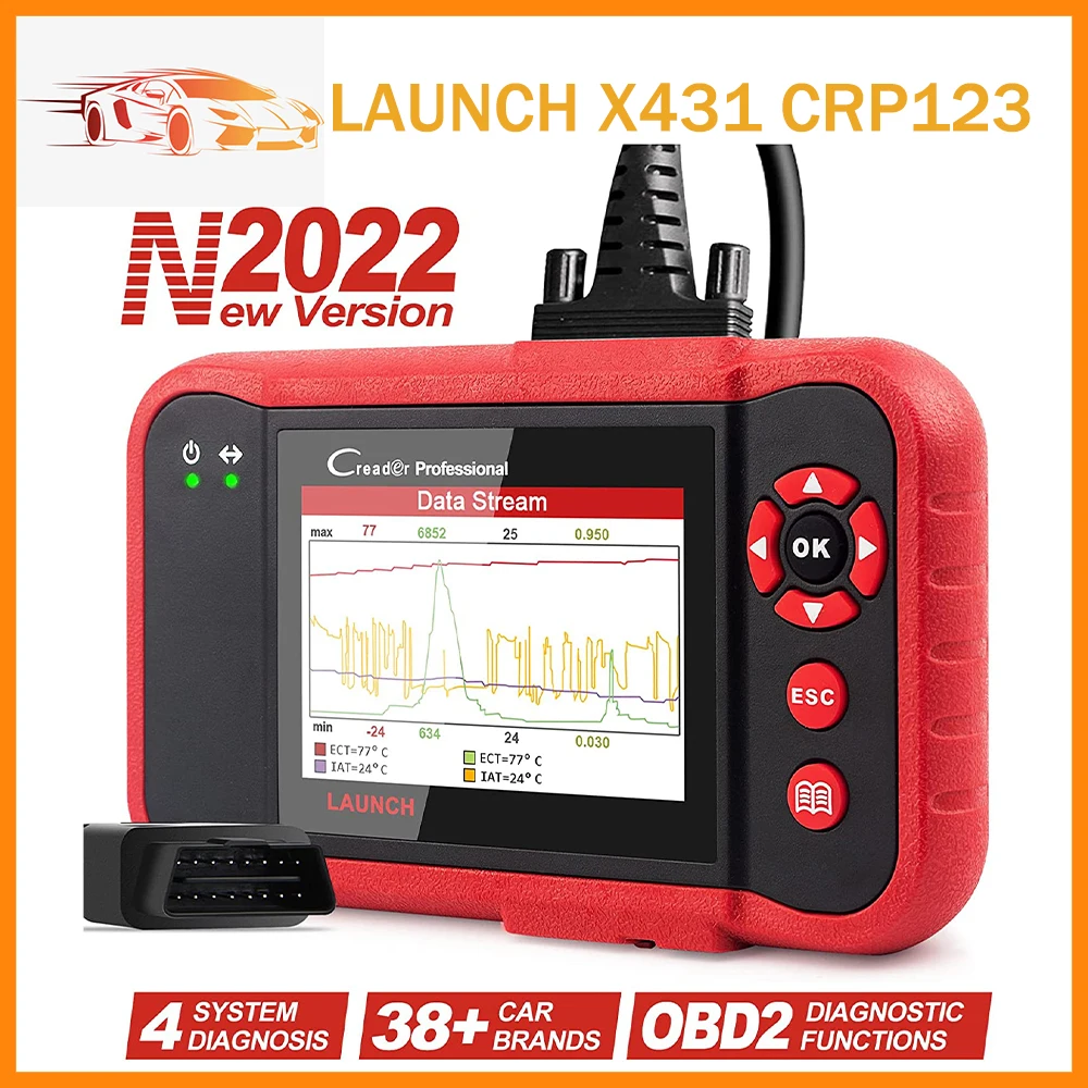 LAUNCH X431 CRP123 launch crp123 obd2 scanner Engine ABS SRS Transmission Car Diagnostic Tool automotive launch diagnostics