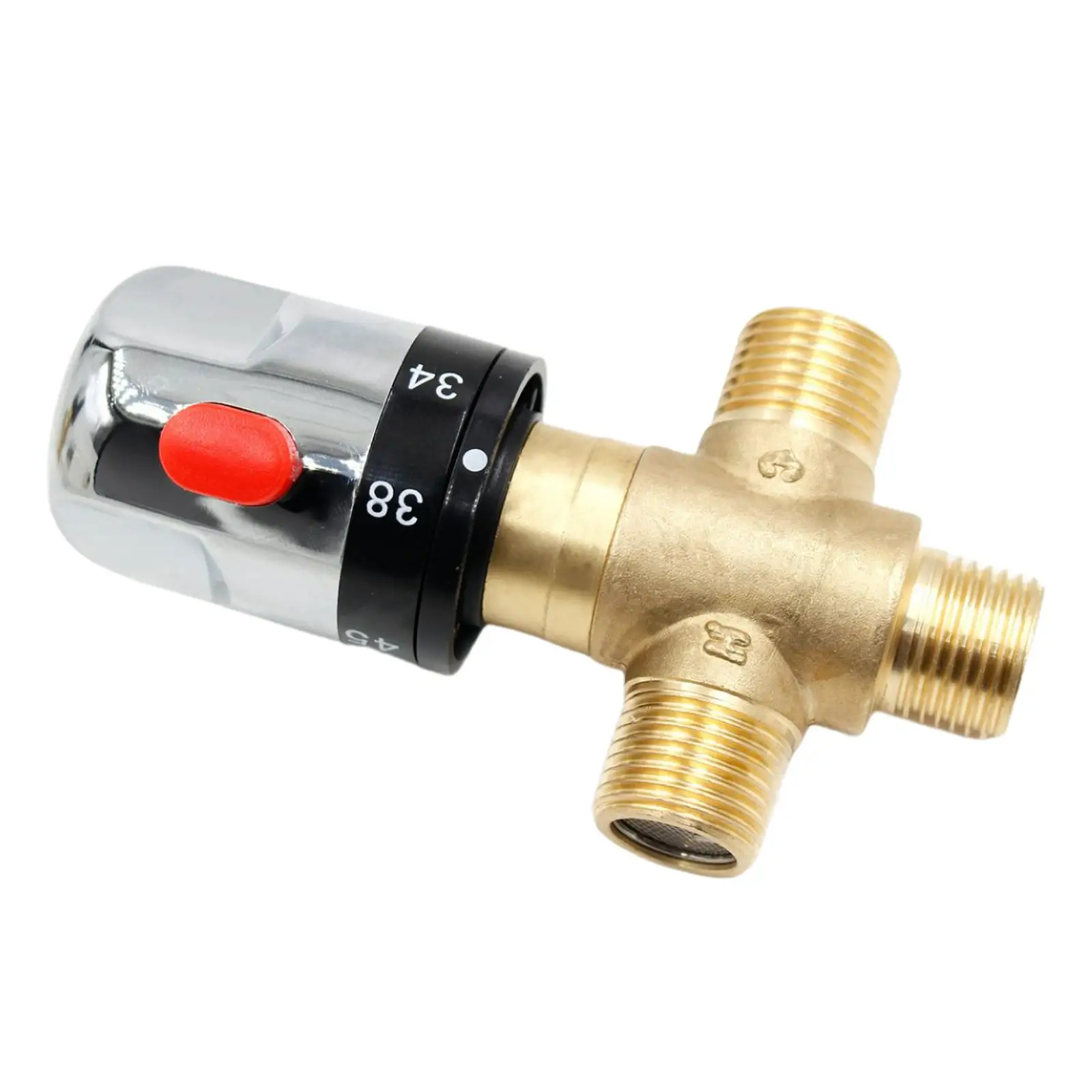

Solid Brass Thermostatic Valve Dn15 Home Improvement Hot Cold Water Mixing Valve