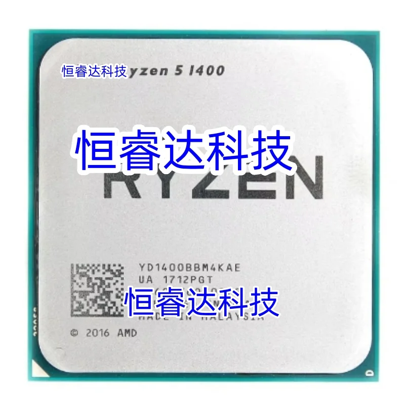 Ryzen 5 1400 R5 1400 3.2GHz Quad-Core CPU Processor YD1400BBM4KAE Socket AM4