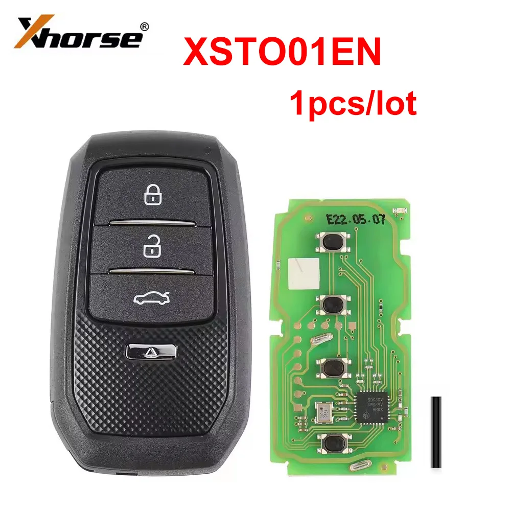 1pcs/lot Xhorse XSTO01EN XS Smart key XSTO01EN TOY.T for Toyota XM38 Smart Key with Key Shell Support 4D 8A 4A Global version