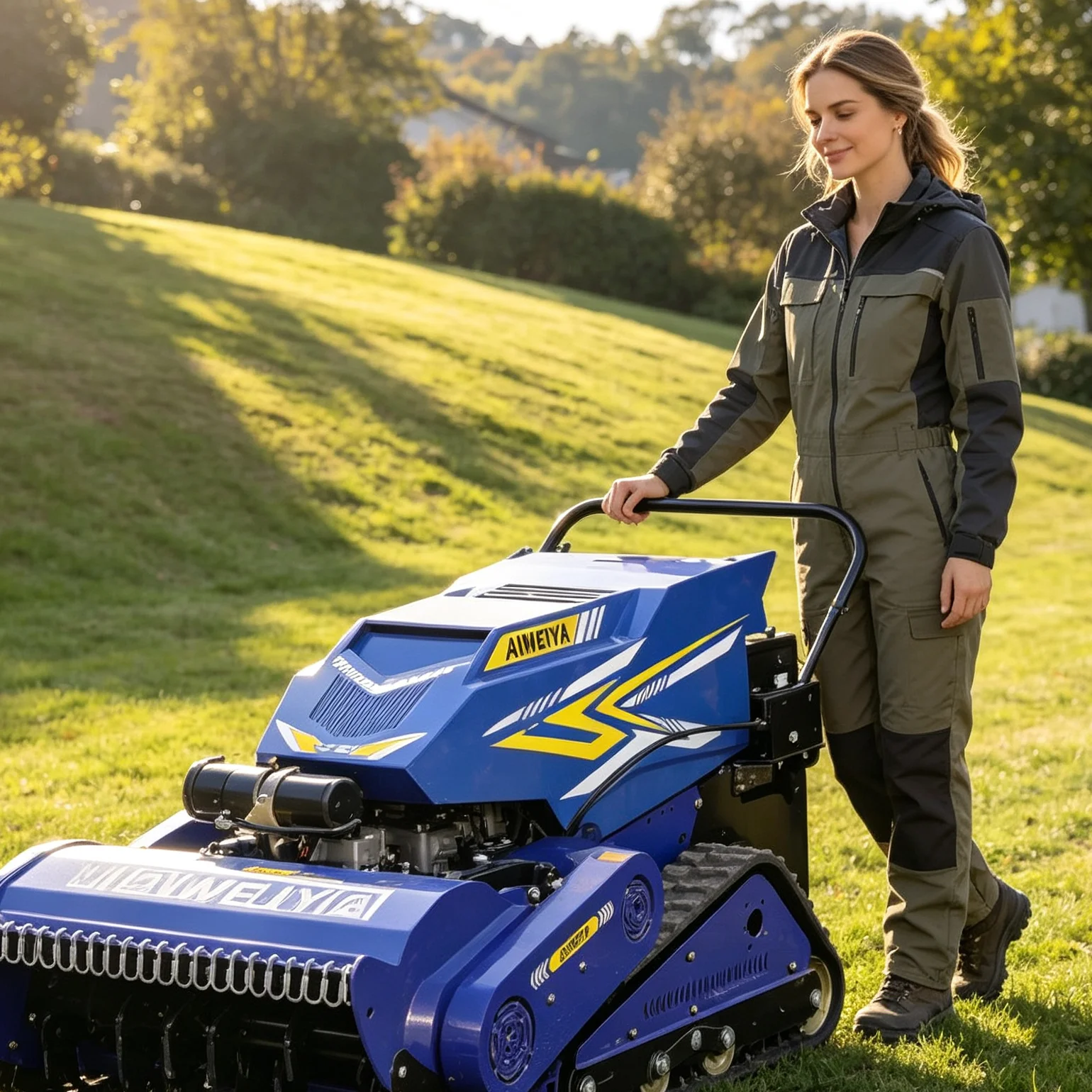 Customized Silent Robot Lawn Mower Waterproof Lawn Mower Robot For Household Small Lawn Care