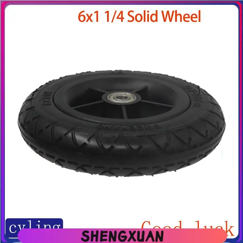 Premium 6.5-Inch Solid New Tires: Fit for Electric Scooter, Medical Wheel, Shopping Cart Tire Replacements