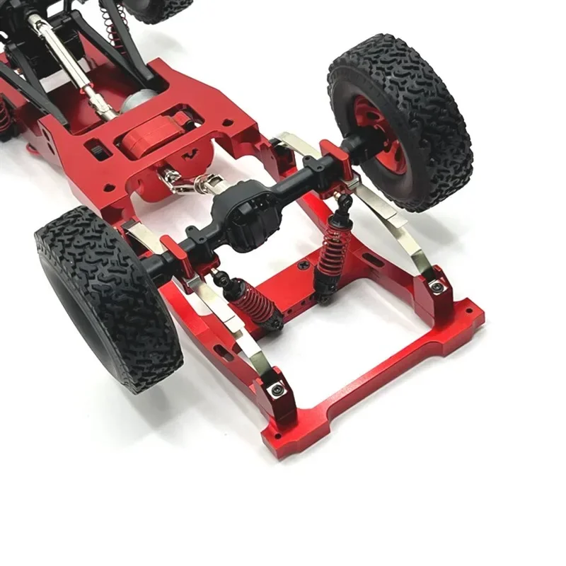 Metal Traseiro Shock Absorber Eixo para RC Car, Folha Springs, Assento Fixo, Mount Bracket Set, Upgrade Peças, Acessórios, MN82, LC79, 1/12