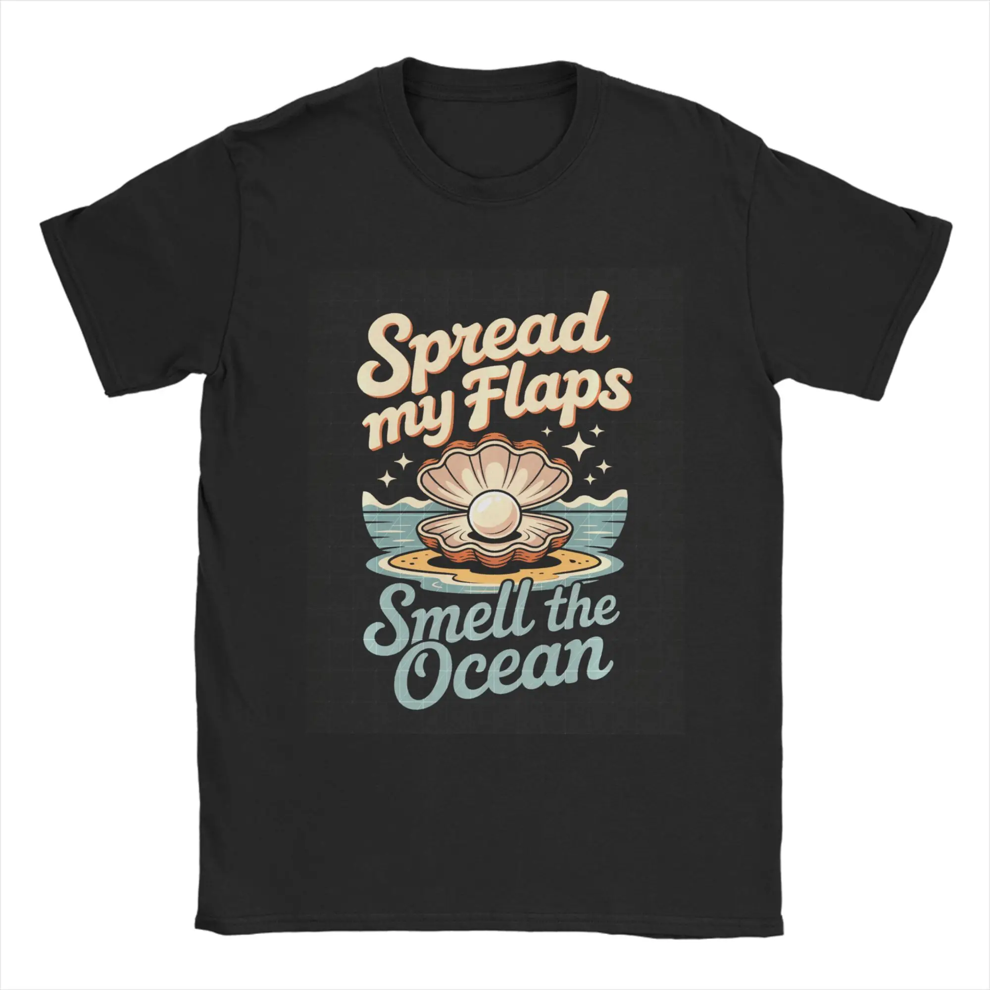Men Spread My Flaps Smell The Ocean T Shirt  100% Cotton Clothes Funny Short Sleeve Crew Neck Tees Birthday Present T-Shirt