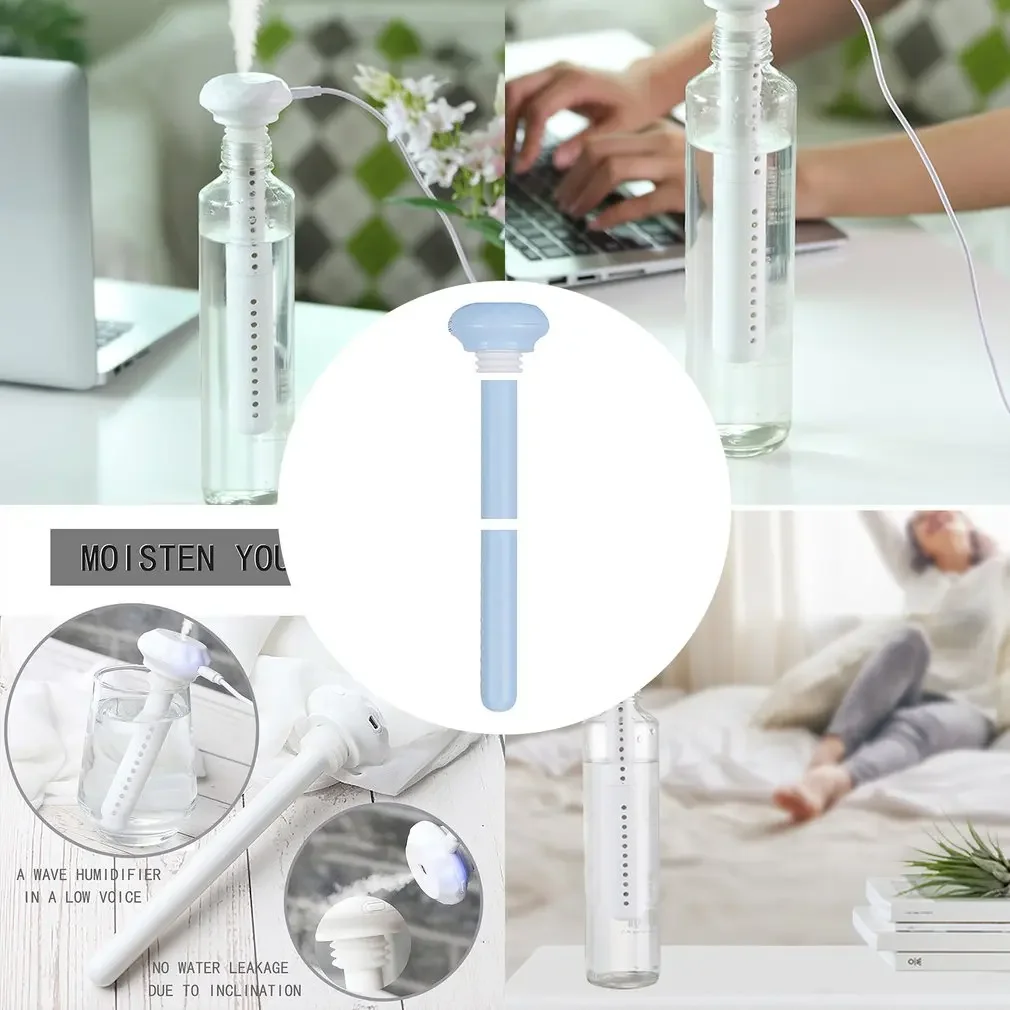 X7 휴대용 USB 공기 가습기, 아로마 다이아몬드 디퓨저 병, 홈 오피스 미스트 메이커, 분리형 가습