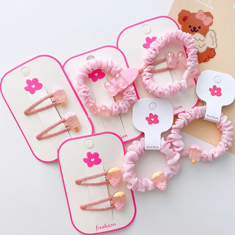 100 Teile/satz Elastische Haarbänder Mädchen Baby Haarschmuck Kind Haarring Kopf Seil Scrunchies Kopfbedeckung Ohne Flaschen – Detail 8