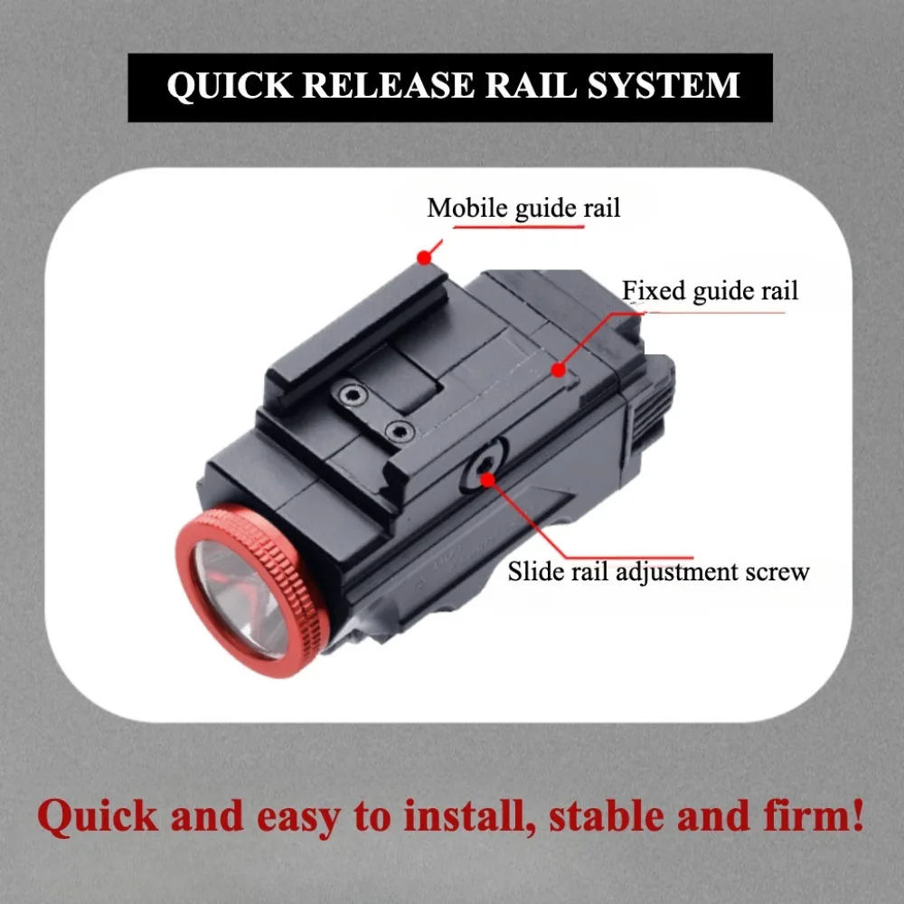 800 لومينز مسدس الشعلة المغناطيسي مصباح ليد جيب قابل لإعادة الشحن كومبو الأحمر الأخضر نقطة سلاح بندقية ستروب مصباح صالح 20 مللي متر السكك الحديدية