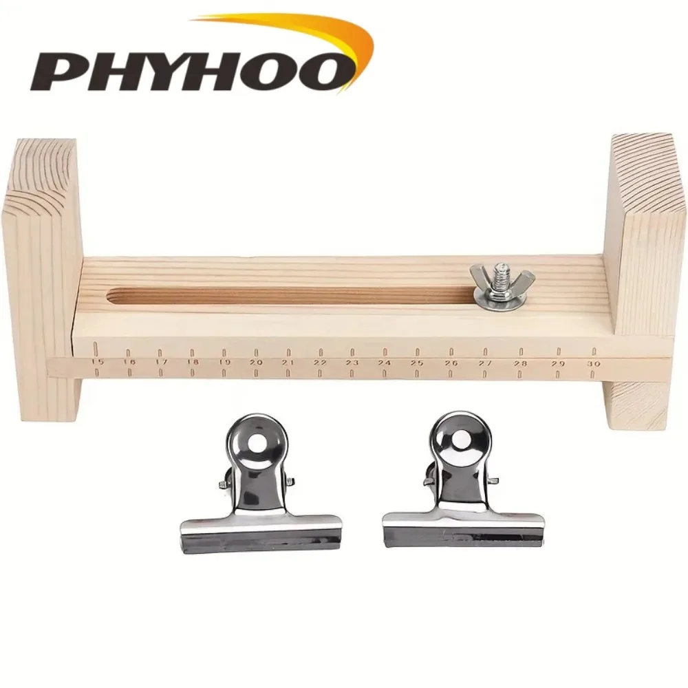 PHYHOO Jewelry Making Tools Wooden Bracelet Jig Kit Adjustable U Frame for Knotting Crafting DIY Handmade Wristband Maker Tool