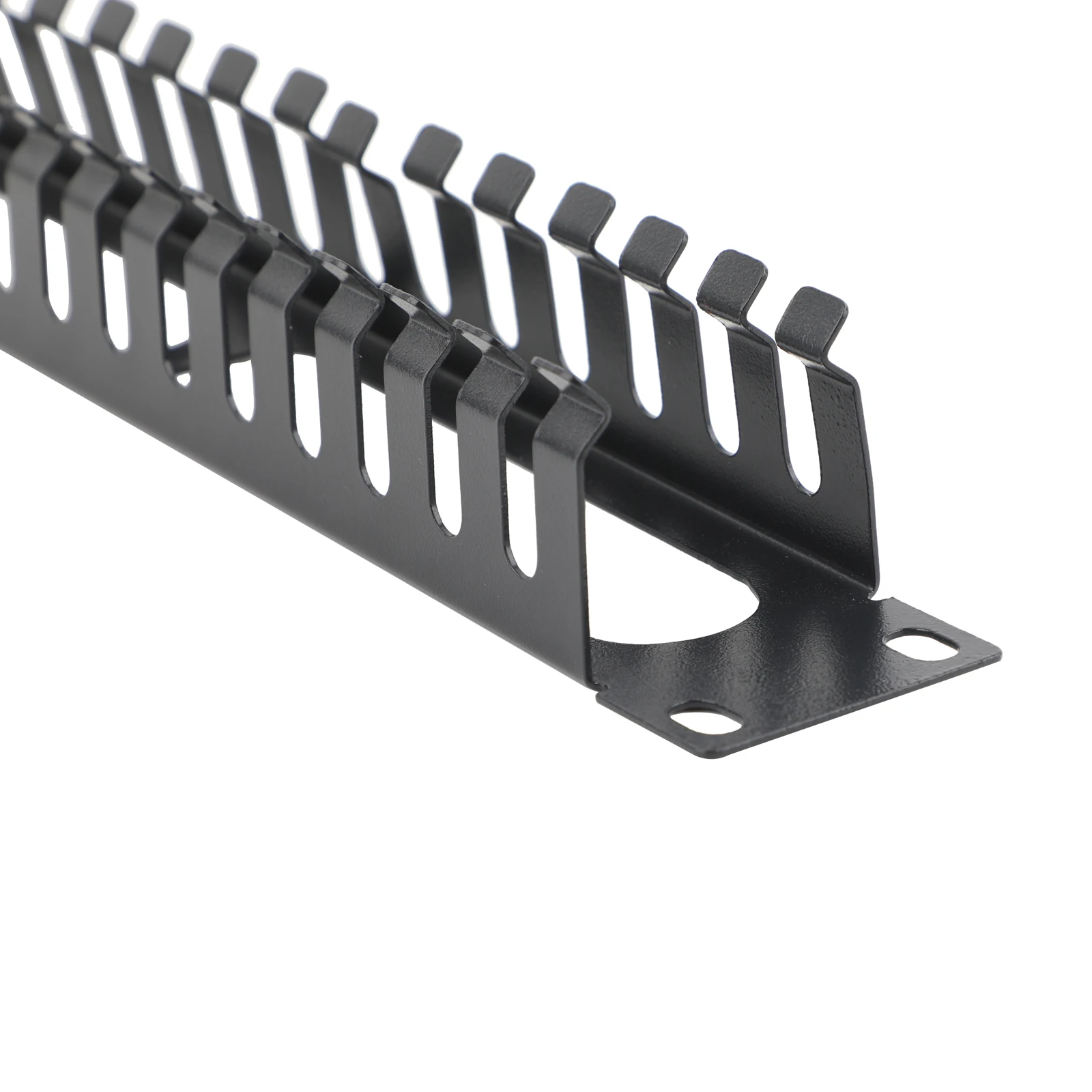 

1/2/4Pcs 1U 19 Inch Metal Rack Mount Cable Management 12/24/48 -Port Server Rack Wire Organizer Easy Assembly