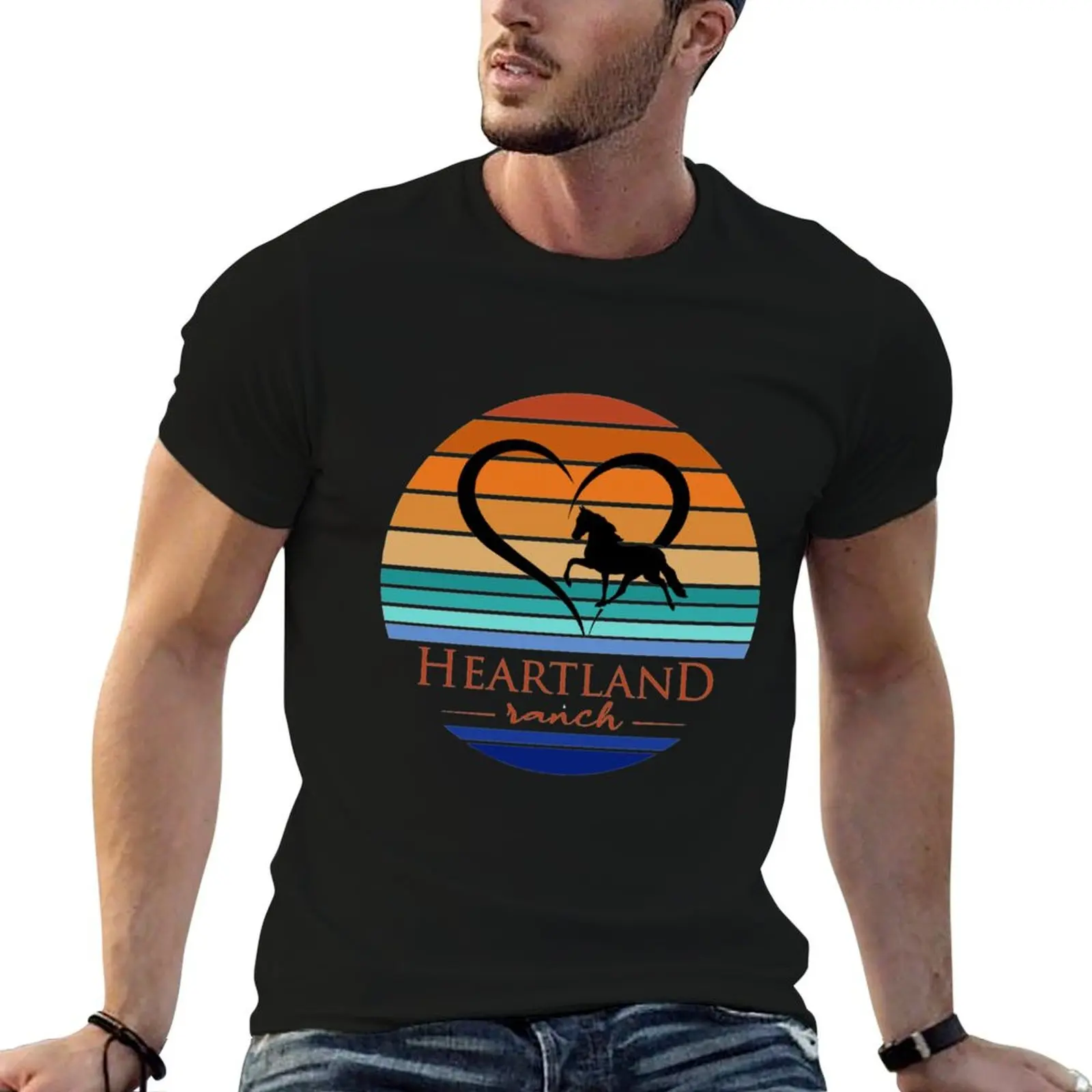 Heartland,Heartland Ranch,glitter Heartland, heartland netflix,sunset heartland, heartland US, heart T-Shirt