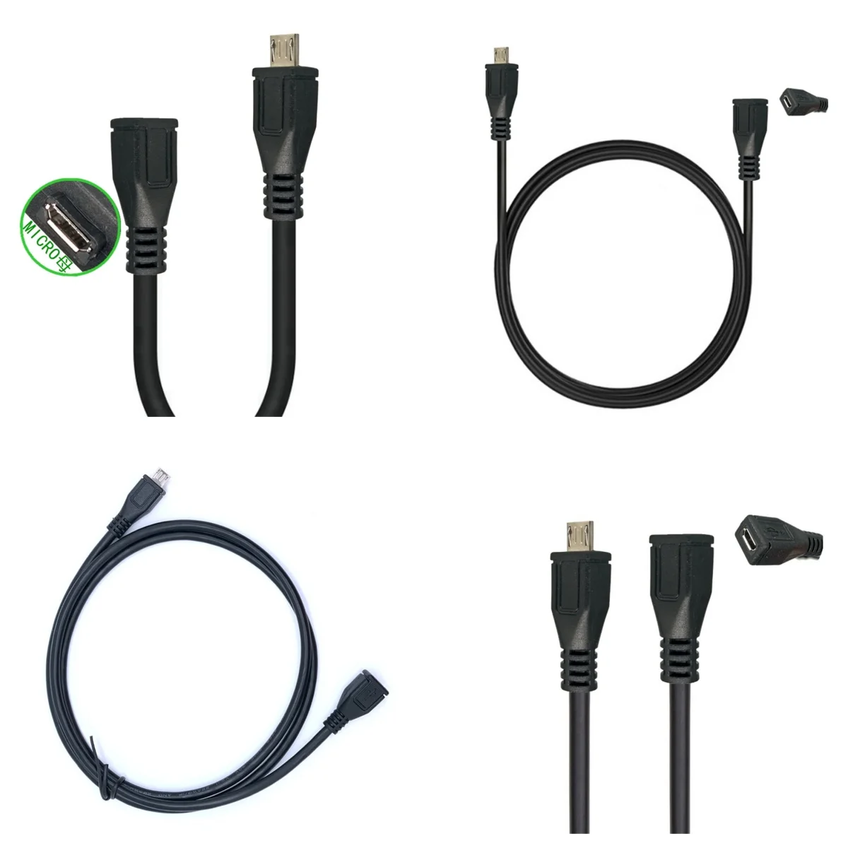 0.5M 1M 5M High Quality M/F For Micro USB 2.0 Type B Male To Female Cable Wire Extender Charging Cable Cable Good Sale