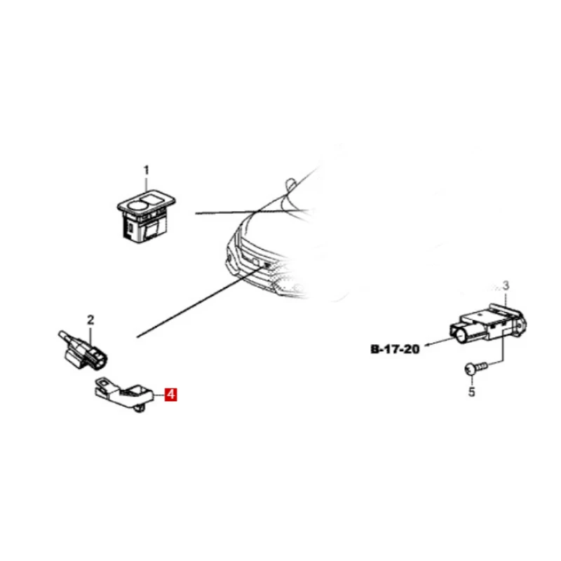 Suitable for 2019 Ho nd aC RV Ac co rd Ha oy in gO dy ss ey Ac ur a Fixed clamp Outdoor thermostat mounting bracket