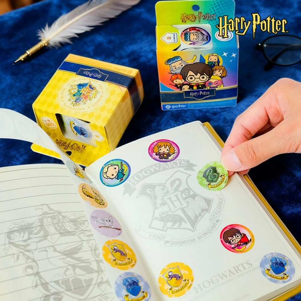 500Pcs Genuine Hogwarts Stickers Toys Cartoon Cartoon Harry Potter Ron Malfoy Tape Sticker For Mug Laptop Planner Decor Decals view 6