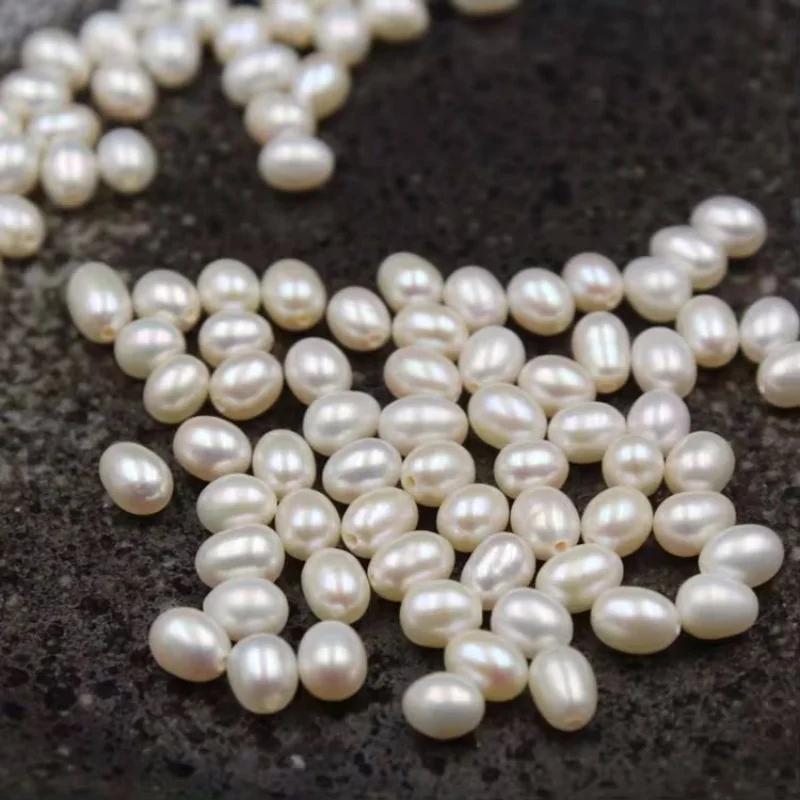 

Natural Freshwater 3A 4A Good Quality White Dorp Pearl 5x7mm-9x11mm for Women Earrings Bead Necklace DIY Pearls Jewelry