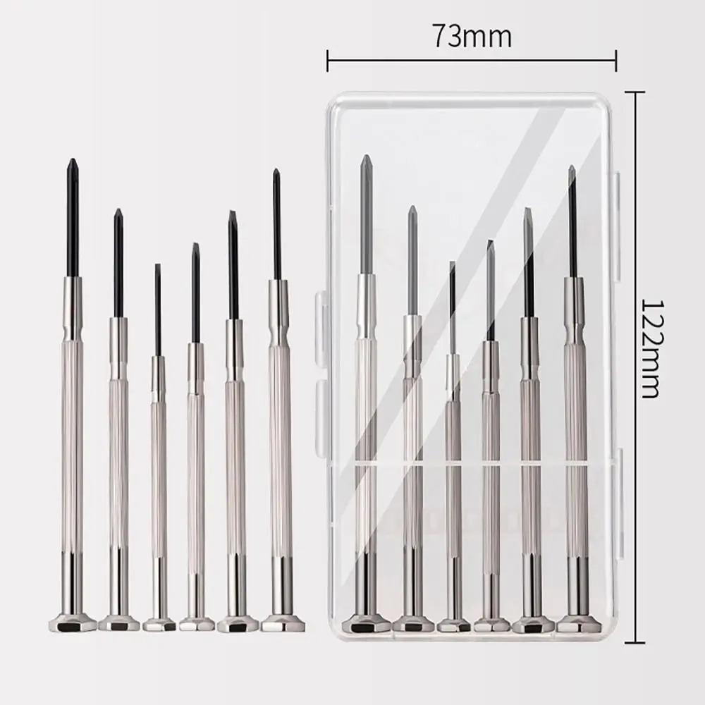 Precisie Uitrusting Schroevendraaier Set Computer Kleine Kruisschroevendraaier Horloge Demontage 6 In 1