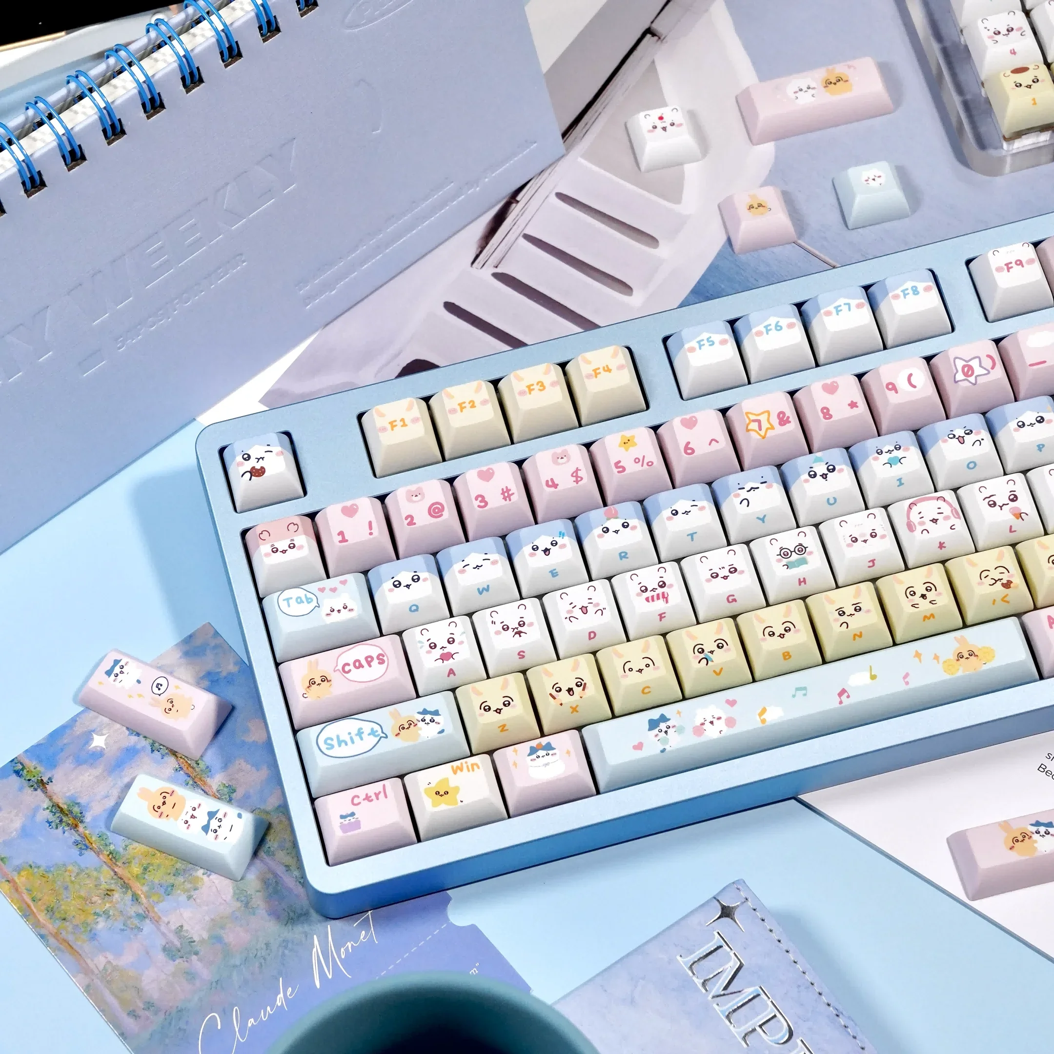 KCA High Kawaii Mechanical Keyboard Cross Keycap Sublimasi PBT