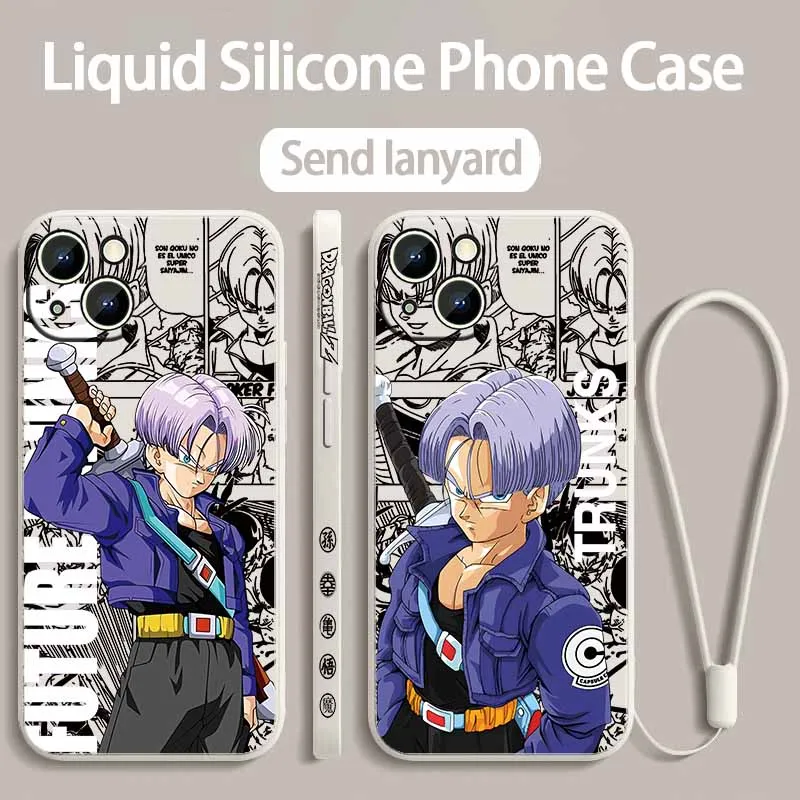 Comics D-Dragon Ball Anime Cover For Apple iPhone 17 Air 16E 16 15 14 13 12 mini Pro Max Plus Liquid Left Rope Phone Case