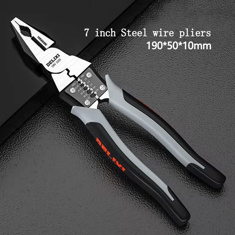 1PC 7/9 Zoll Hardware Werkzeuge Multifunktionale Langlebige Draht Zangen Diagonal Zangen Cut Draht Zangen Spitz Zangen – Detail 6