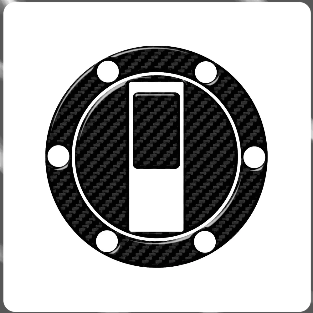 for Aprilia Models Up To 2006 - 6 Holes motorcycle models modified with transparent carbon fiber textured fuel tank cap stickers