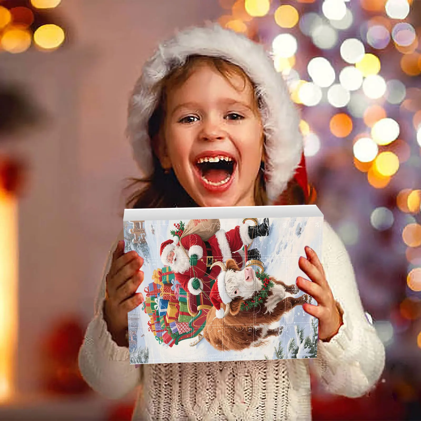 Giocattoli caldi di Natale 2025 Calendario da 24 giorni Albero di Natale Ciondolo appeso Conto alla rovescia Giocattolo Ornamenti acrilici 2d per la decorazione delle vacanze