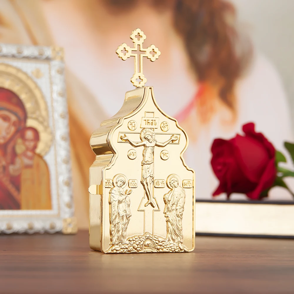 Immagine 4: Nuovo 2026 Santo Graal, Scatola Sacra Placcata Oro, Forniture Liturgiche, Calice per Santa Comunione, Forniture per la Messa, Decorazioni Religiose e Confezione Regalo 1 Set