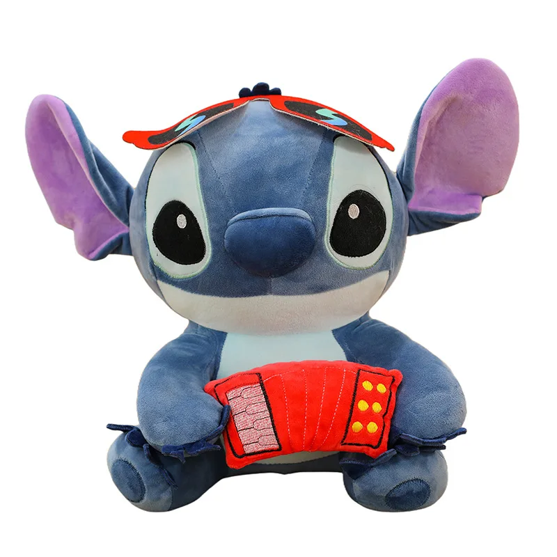Jouet en peluche Disney Kawaii Stitch 45cm, poupée en peluche, oreiller de voiture mignon pour enfants, cadeau d'anniversaire et de noël, jouet parfait pour filles et amis