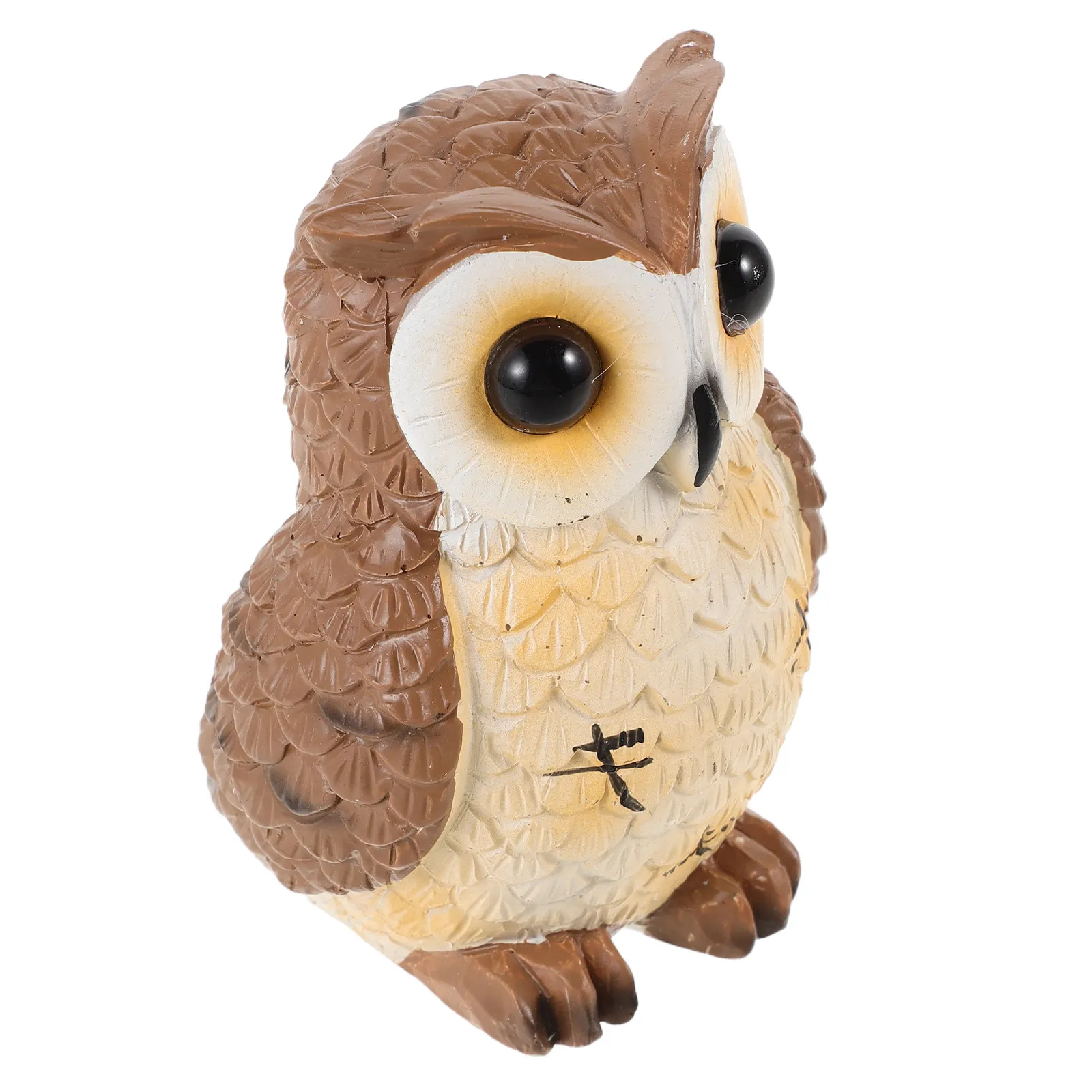 Weatherproof Resin Owl Statue Realistic Bookshelf Garden Sculpture Outdoor Indoor Porch Patio Lawn Yard Living Room Office Desk view 5