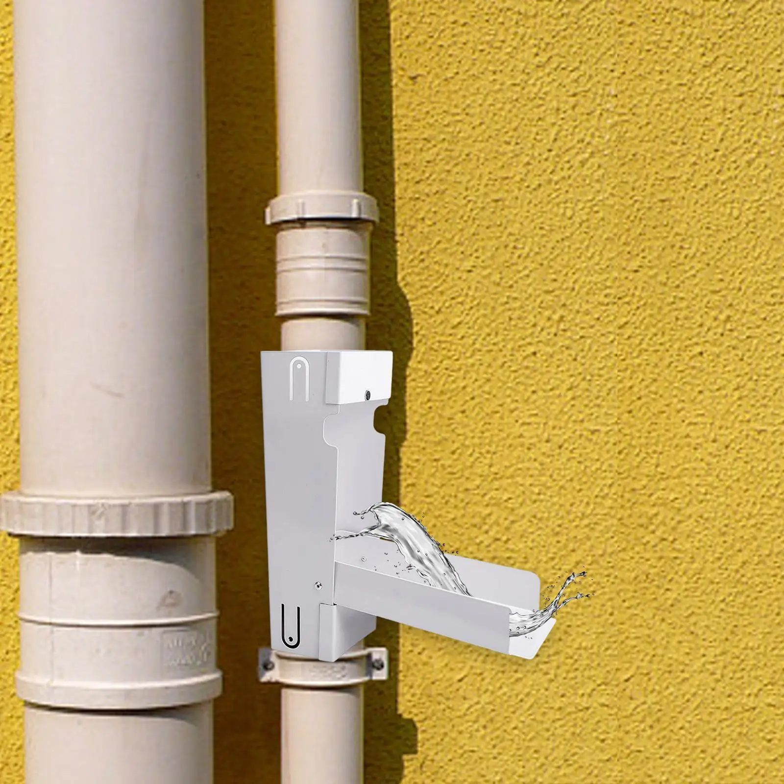 Desviador de colección de agua de lluvia, desviando el agua para jardinería, paisaje y patio