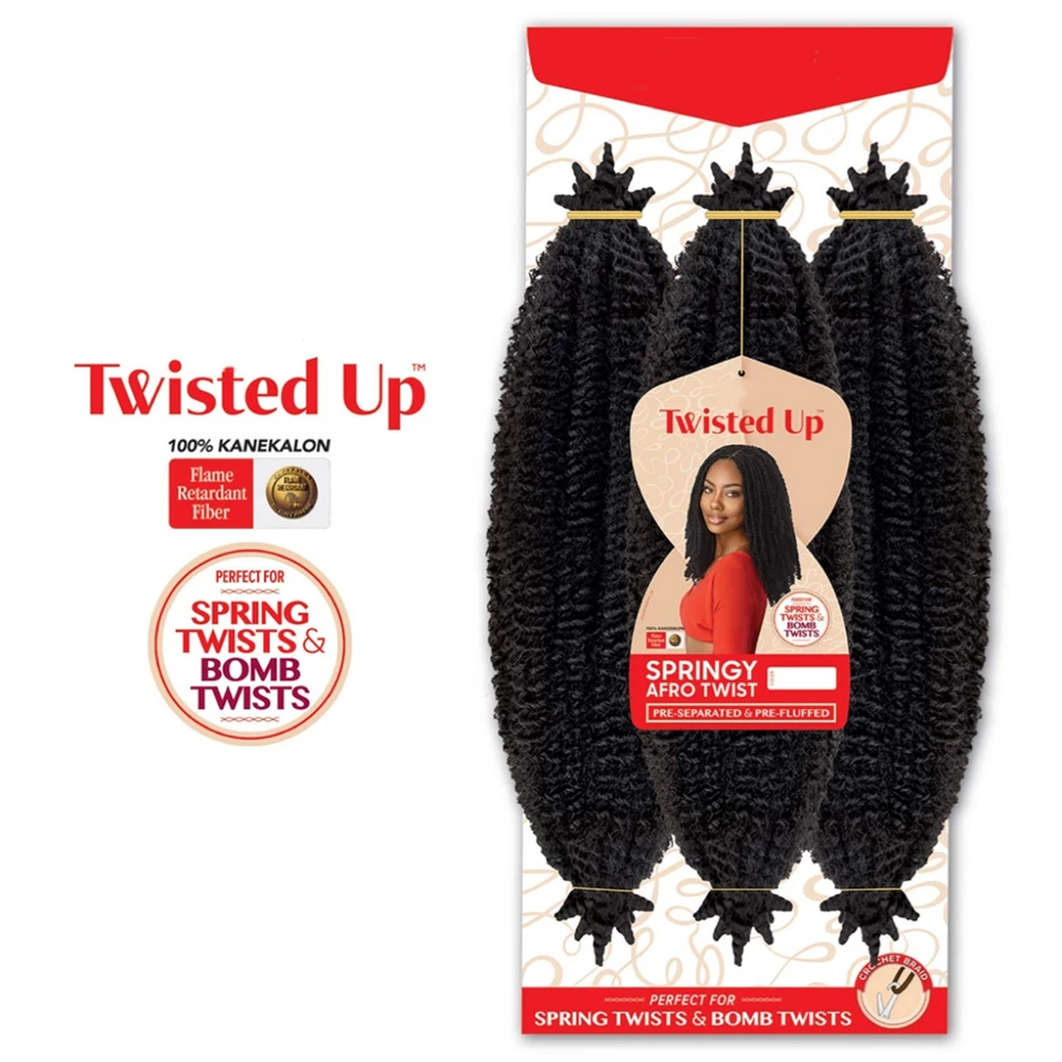 3X Trenzas Afro Rizadas Sintéticas de 16/24 Pulgadas, Cabello Corto Suave para Crochet, Estilos Naturales para Mujeres Afrodescendientes 5